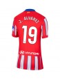 Billige Atletico Madrid Julian Alvarez #19 Hjemmedrakt Dame 2024-25 Kortermet